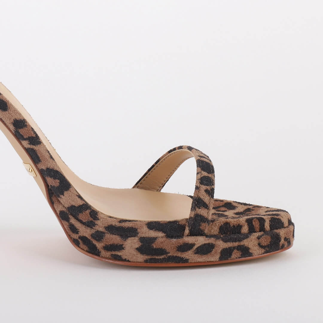 BLAIR - leopard strappy sandals