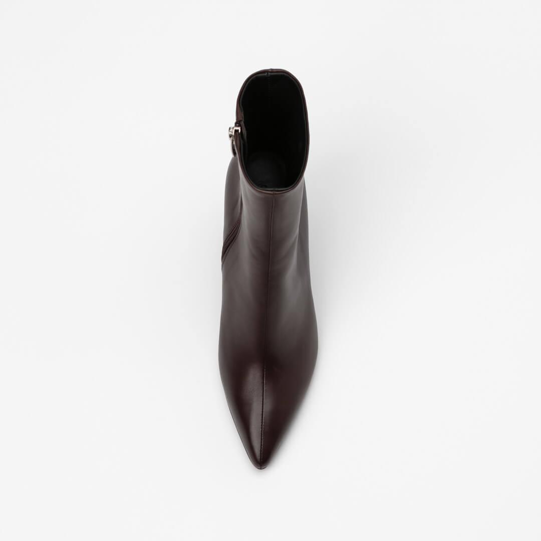 *LAGOA - black leather, 8cm size UK 1