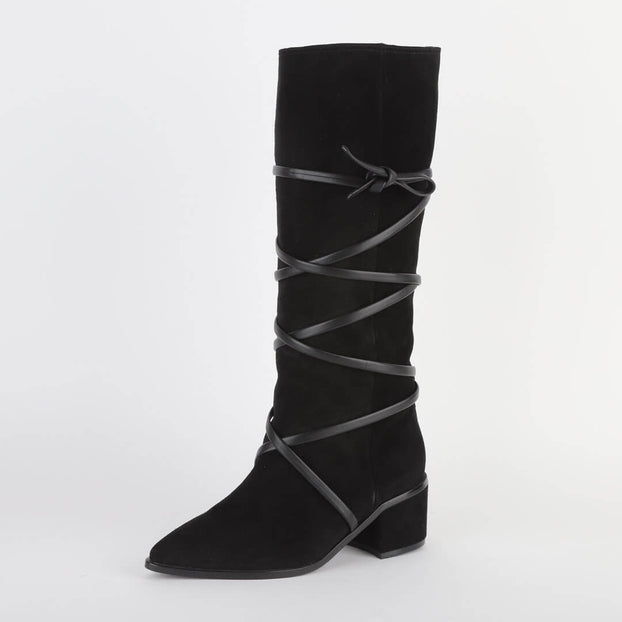 OJA - lace up knee boot