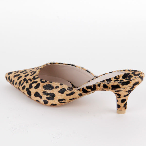 KIM DOLCE&GABBANA Polished calfskin slingbacks with leopard print in Animal  Print for | Dolce&Gabbana® US
