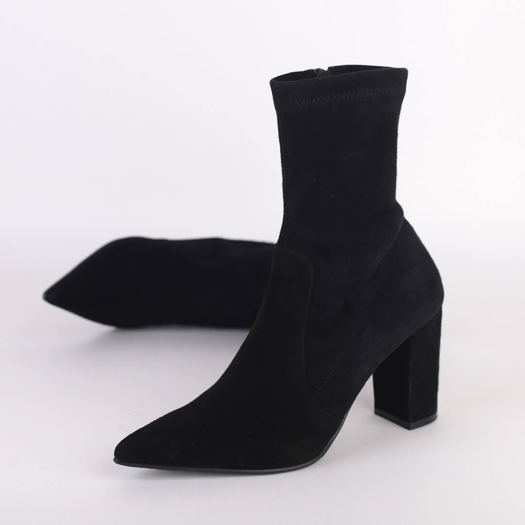 BLANCA - elasticated leather ankle boot