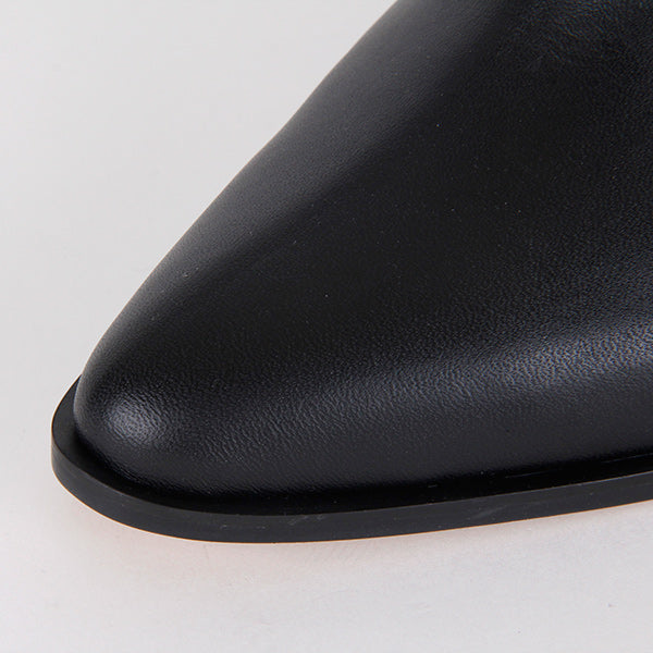 *JOSE - black leather, 4cm size UK 1