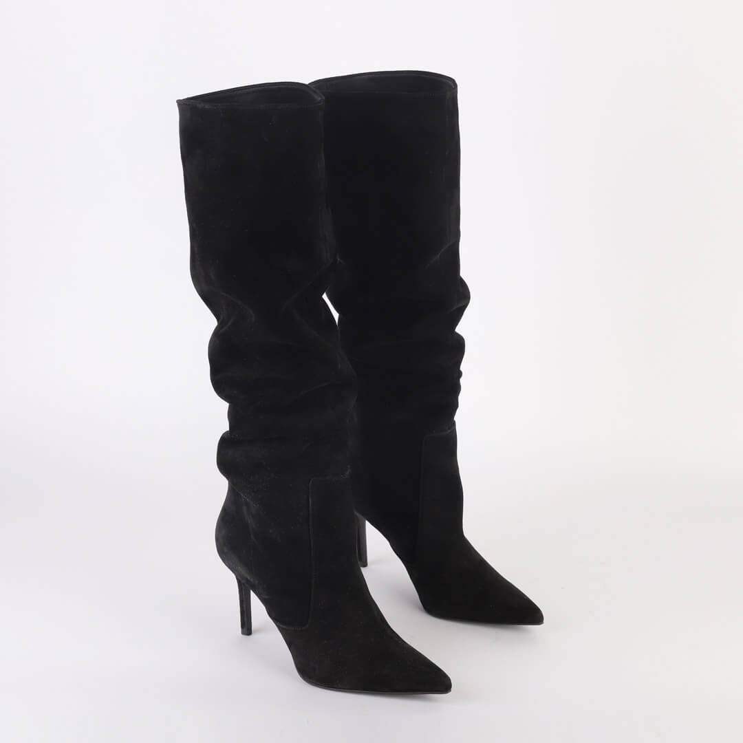 WOLLEN - suede long boots