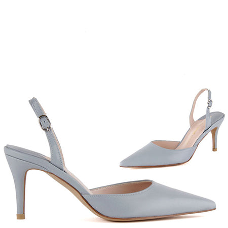 Light blue slingback shoes hotsell