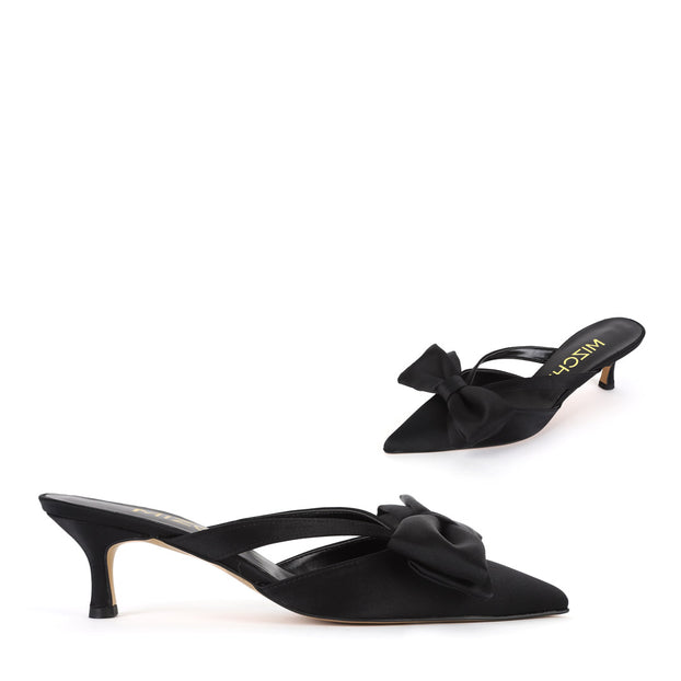 MESA - satin bow mule