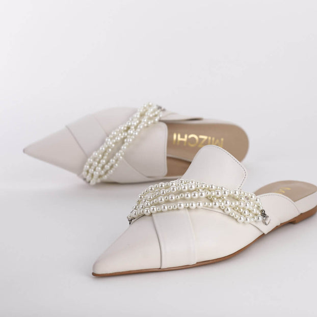 MARGARET - pearl slippers