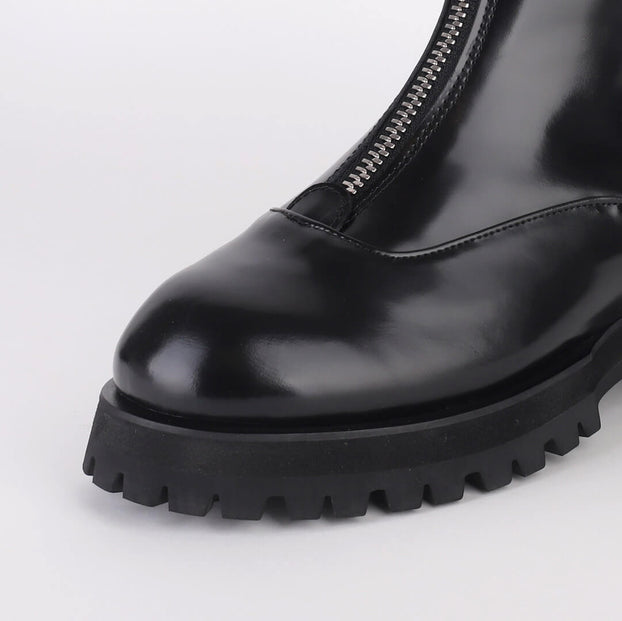 ELIZ - zipped military boot
