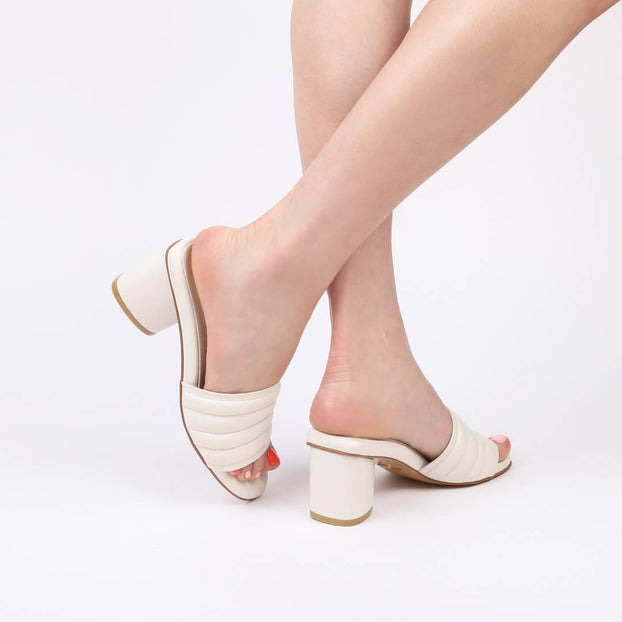 MYZAN - chunky heel slippers