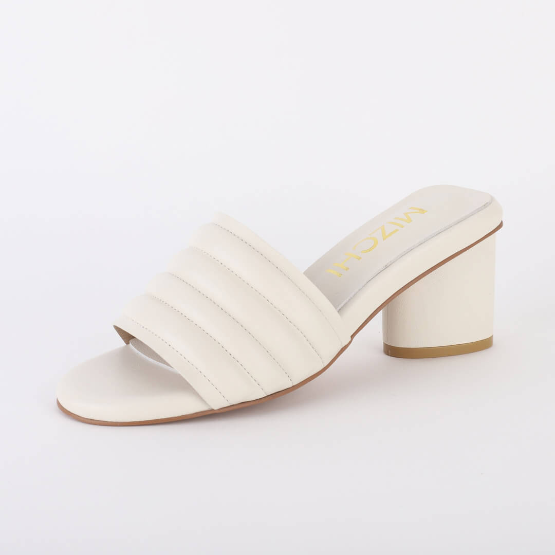MYZAN - chunky heel slippers