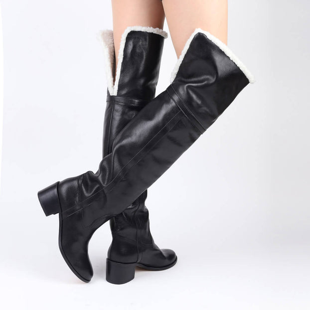 ZEETA black - knee boot
