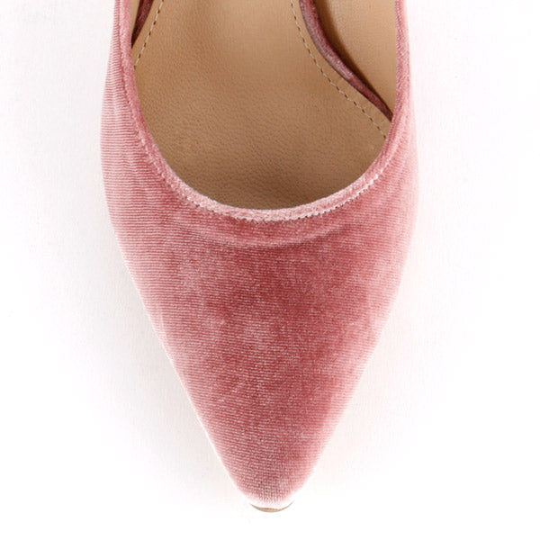 Petite Size Velvet Court Heels 6cm Or 8cm Options by Pretty Small Shoes