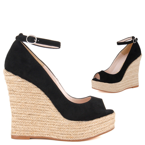 Small Sized Classic Wedge Ankle Strap - by Pretty Small Shoes