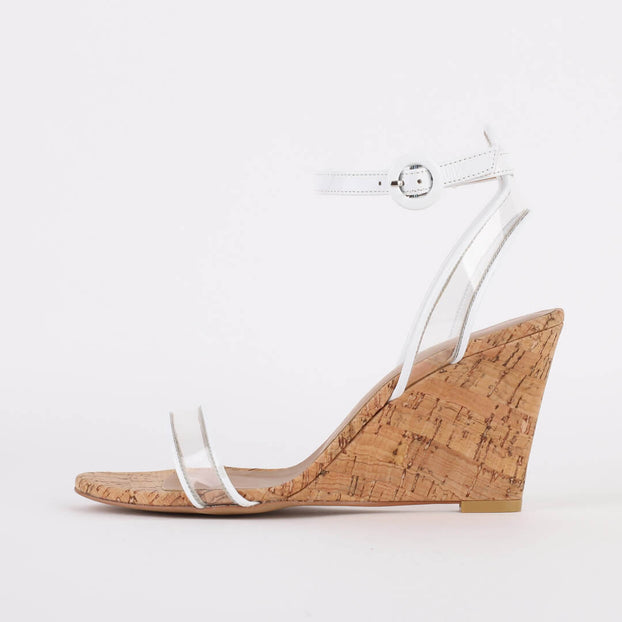 *BODASH - 8cm wedge, white, size UK 2.5