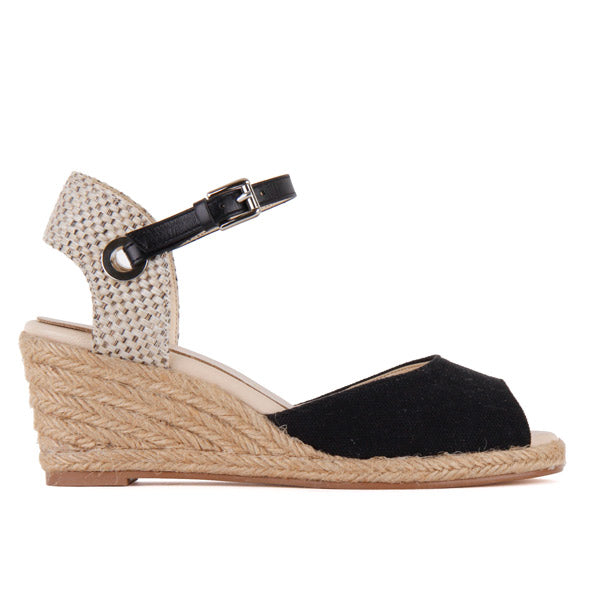*ESPA - beige and black, 6cm size UK 2.5