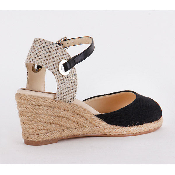 *ESPA - beige and black, 6cm size UK 2.5