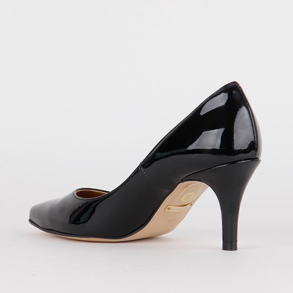 *PRIMOLOCO - black patent, 7cm size UK 1