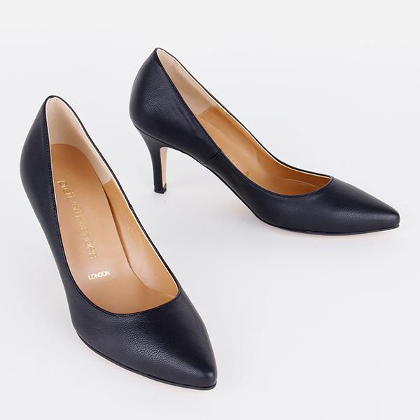*PRIMOLOCO - black leather, 7cm size UK 1