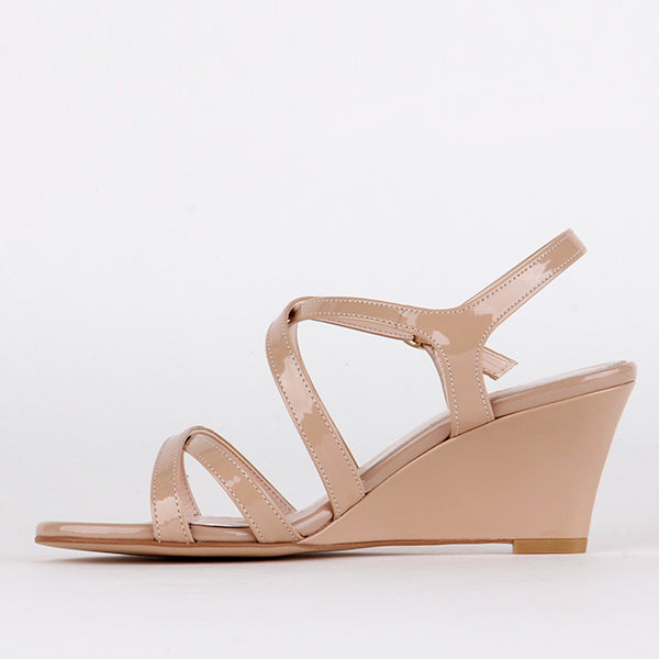 *ESSIS - black patent, 6cm size UK 2.5