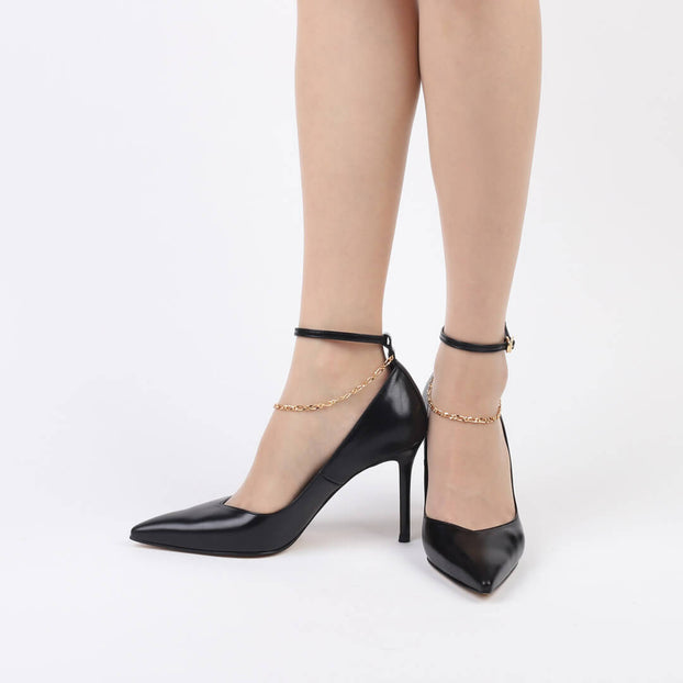 JEWELL - ankle chain heel
