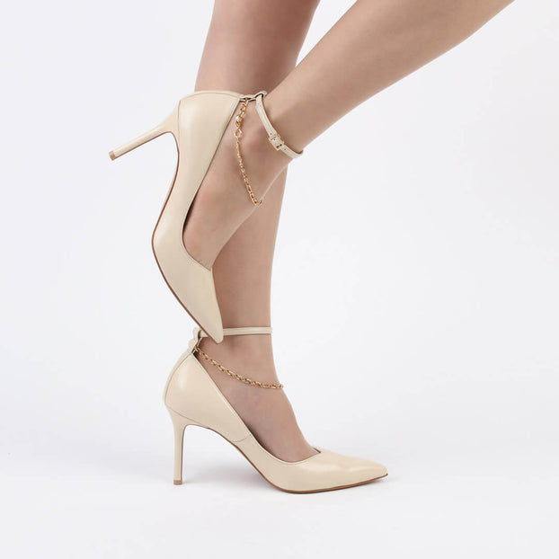 JEWELL - ankle chain heel
