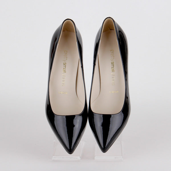 UK size COURTNEY black patent, 5cm heels by Pretty Small Shoes