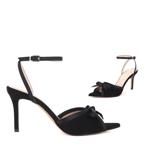 Small black hot sale sandal heels