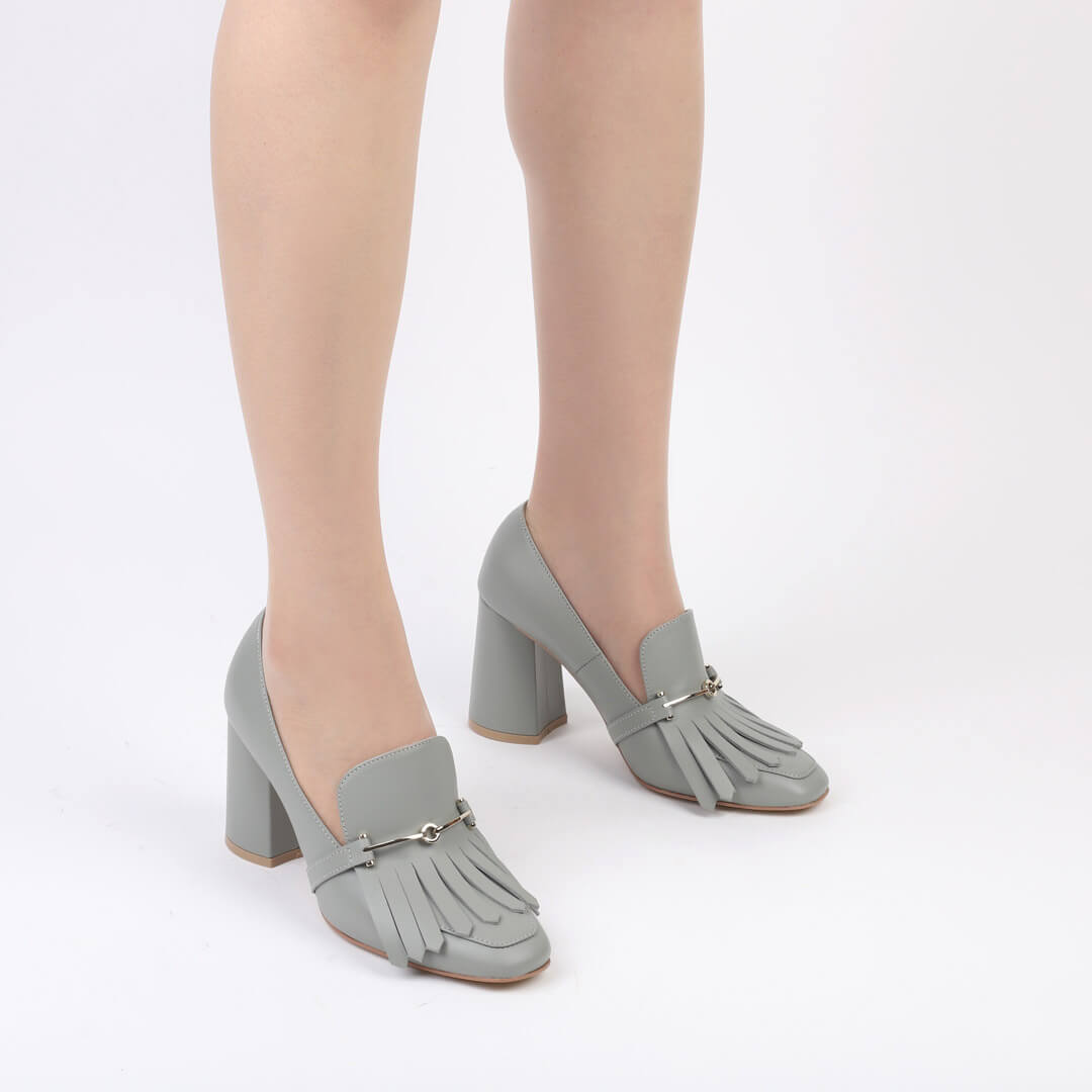 LIDER - chunky leather pumps