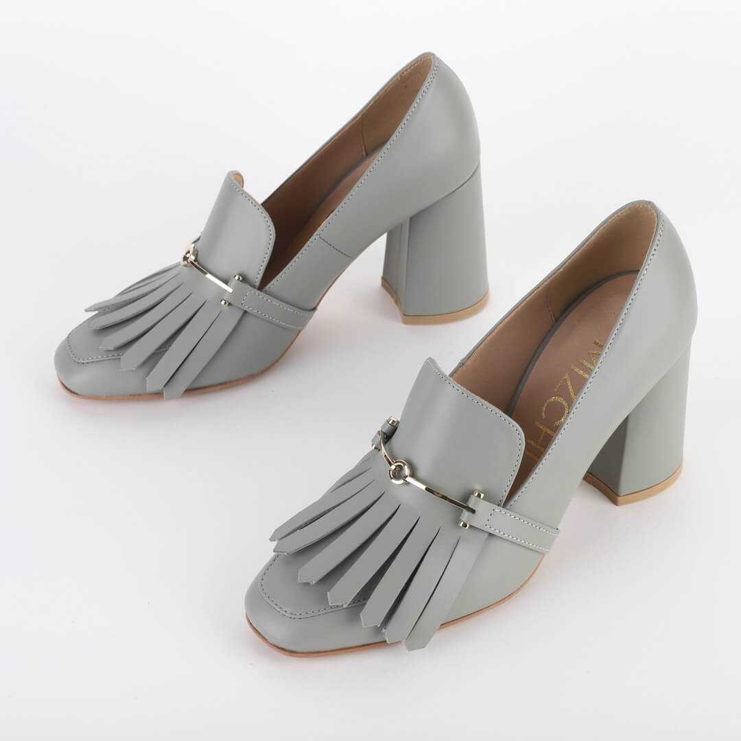 LIDER - chunky leather pumps
