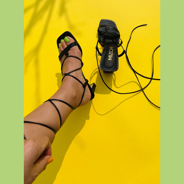 Bhavika - Lace Up Leather Sandals
