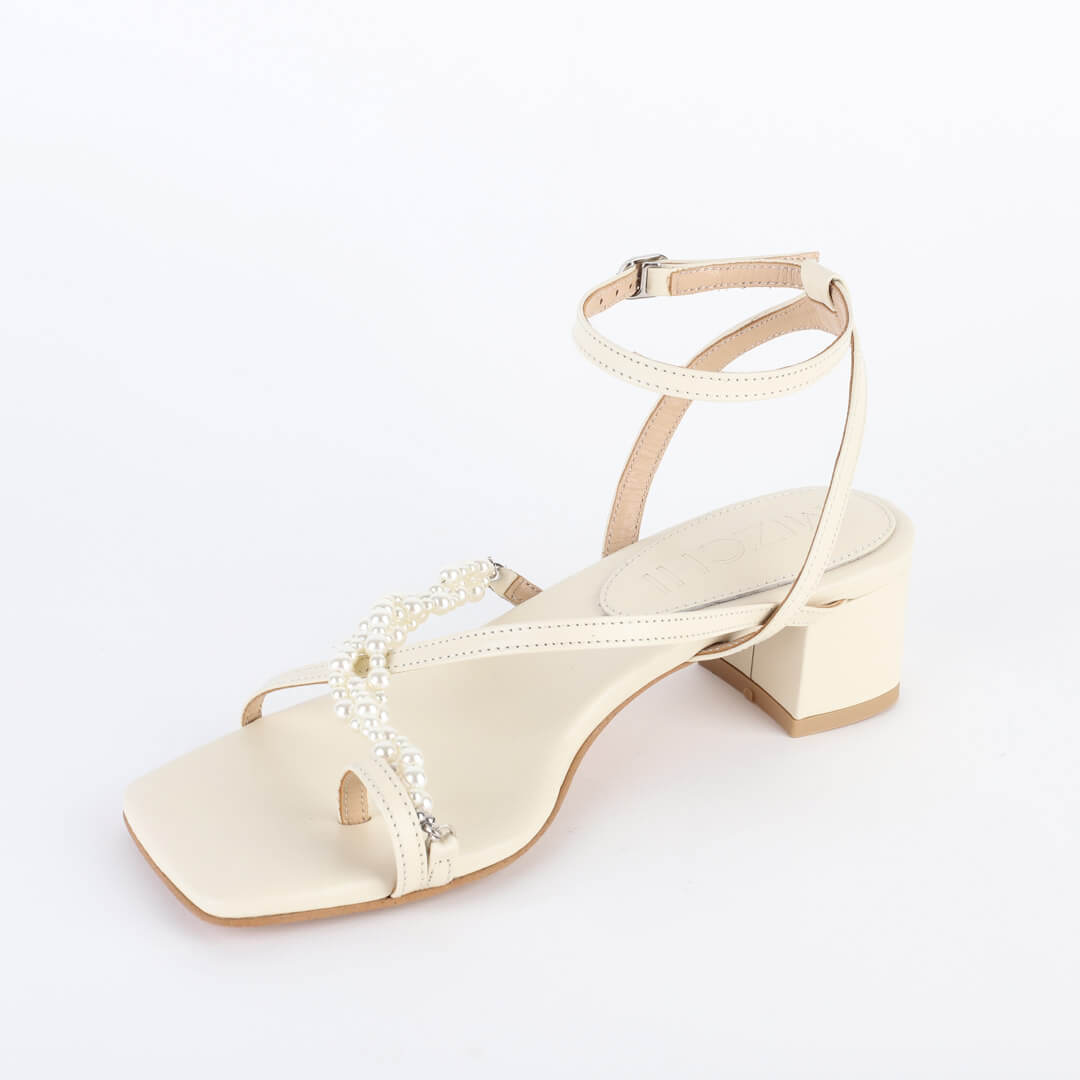 PELTZ - pearl embellished sandals
