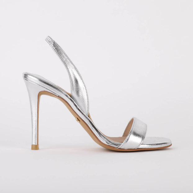 *MADRID METALLIC- silver, 9cm size UK 1