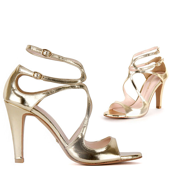 Pretty gold shoes top