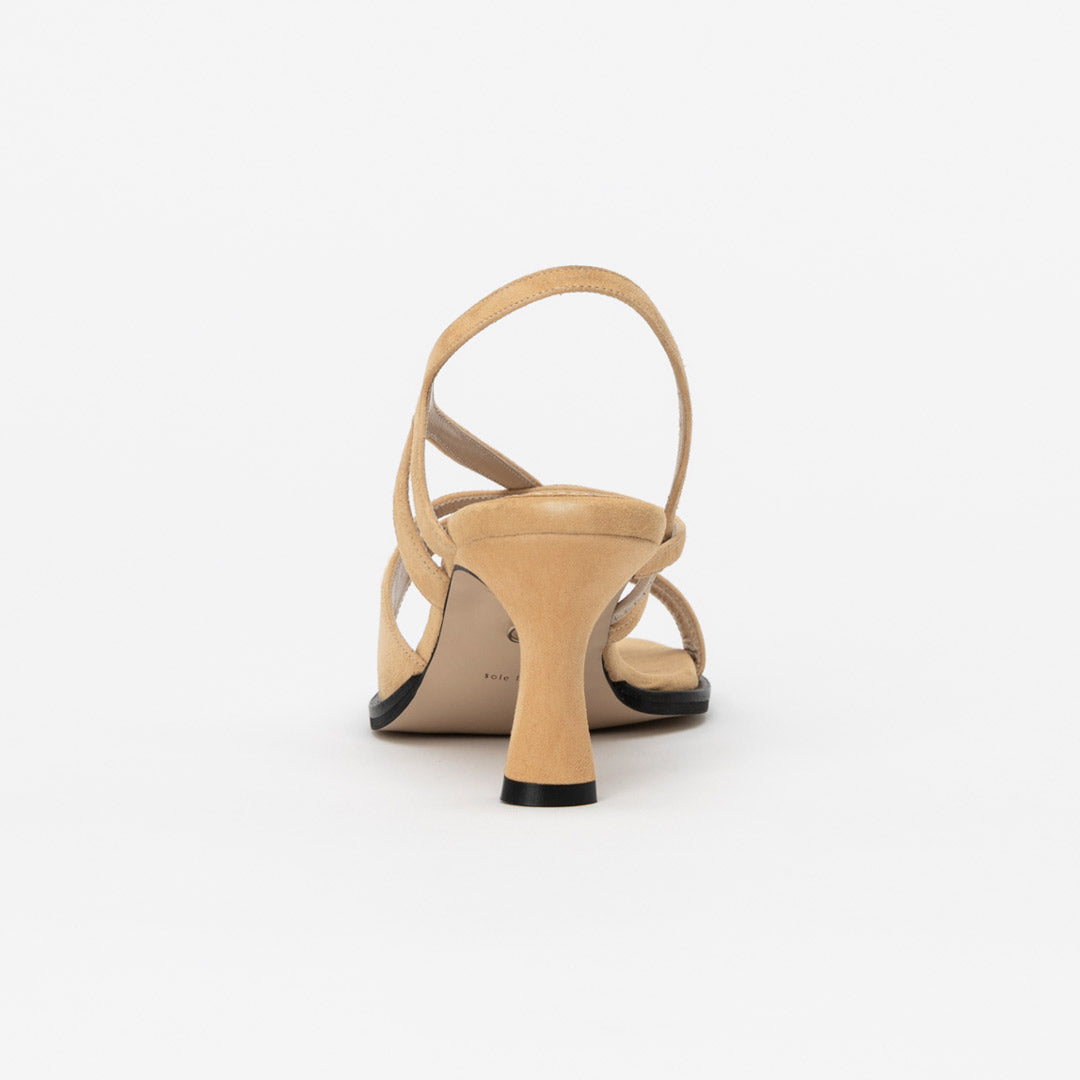 THALO - green suede sandals
