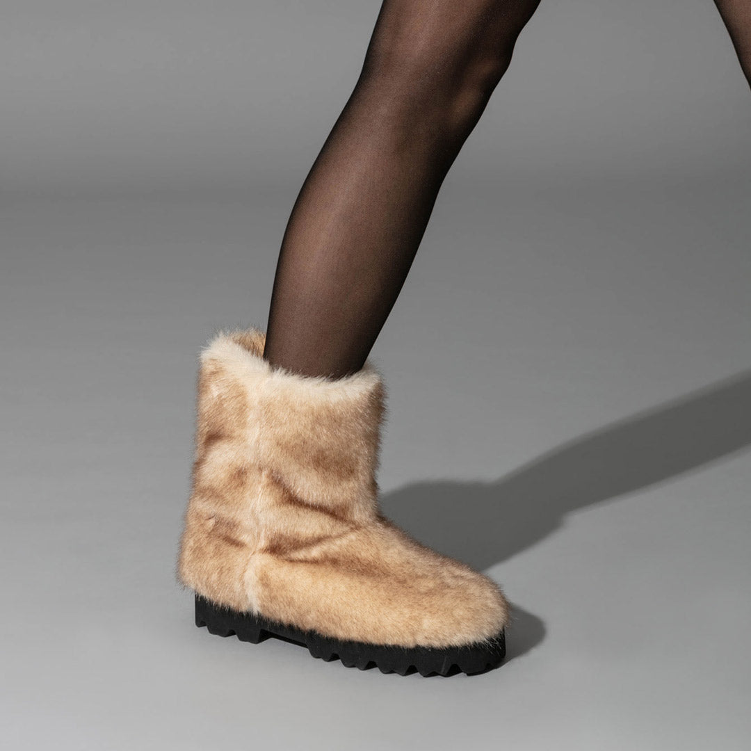 TULIN - faux fur ankle boots