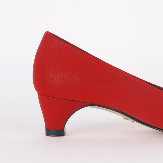 CHAVA - velvet leather pump
