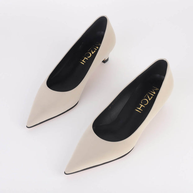 CHAVA - velvet leather pump